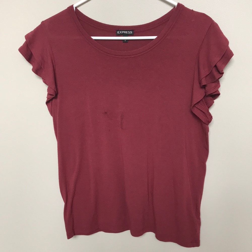 Express Ruffles Shirt Size Medium